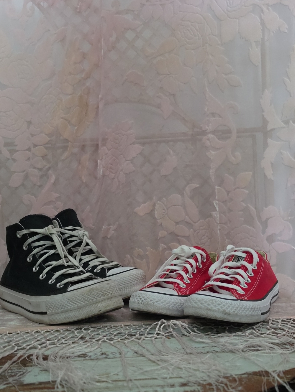 Converse White Canvas Interior Label Sneakers